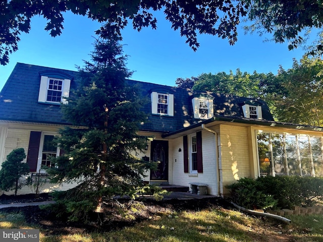 view of cape cod home