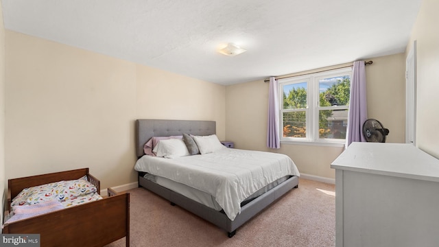 bedroom with carpet flooring