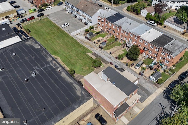 bird's eye view with a residential view