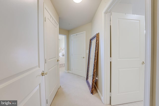 corridor with baseboards