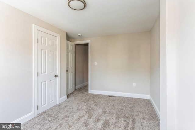 view of carpeted empty room