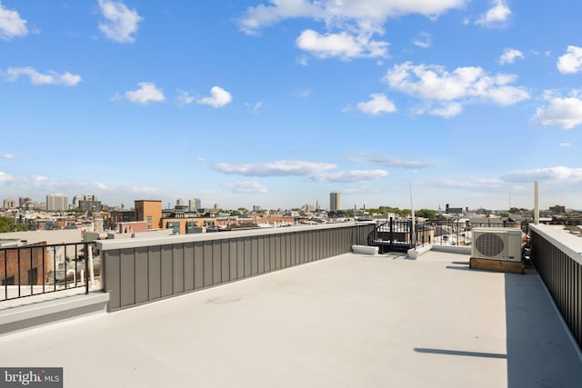 view of patio / terrace featuring ac unit