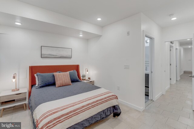 bedroom with ensuite bathroom