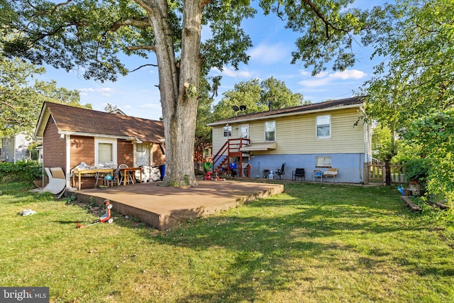 5120 Crittenden St, Hyattsville, MD 20781 - back of property with a deck