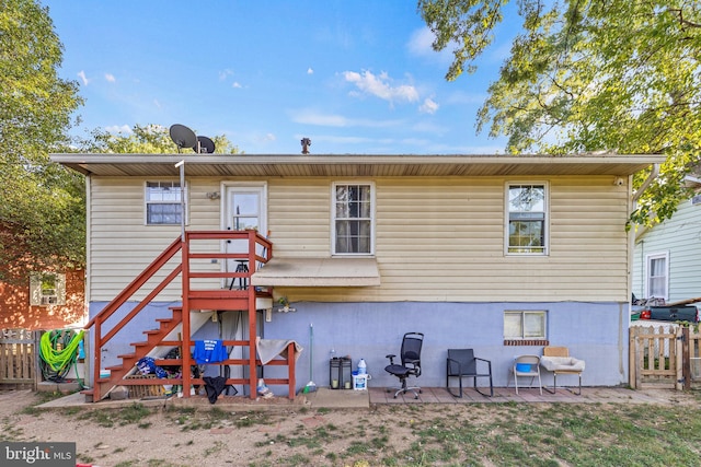 5120 Crittenden St, Hyattsville, MD 20781 - rear view of property with fence and a patio