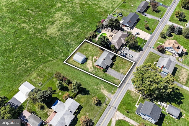 aerial view featuring a residential view