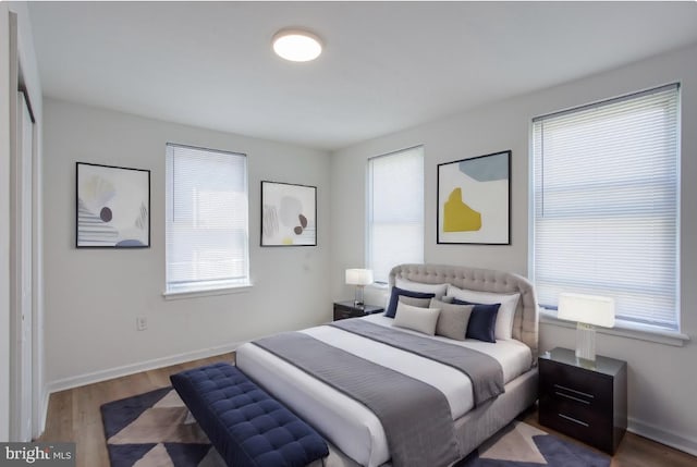 bedroom featuring hardwood / wood-style floors