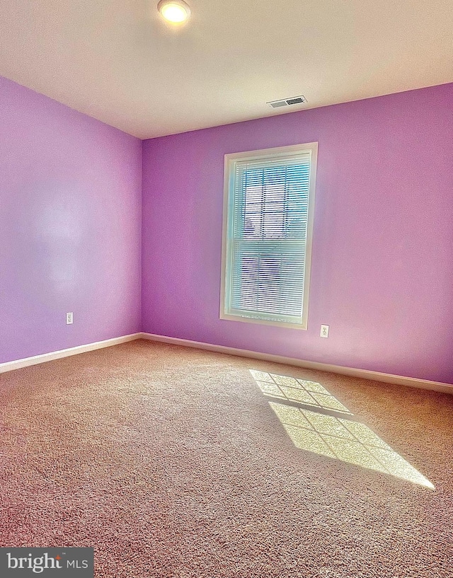 view of carpeted empty room