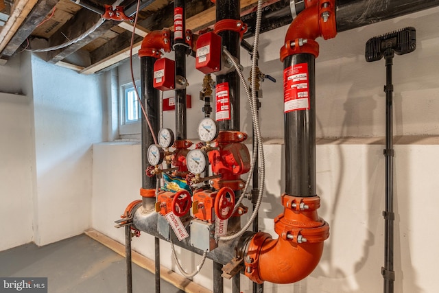 view of utility room