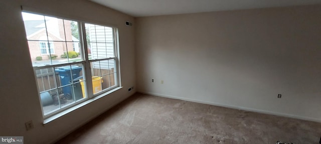 view of carpeted empty room