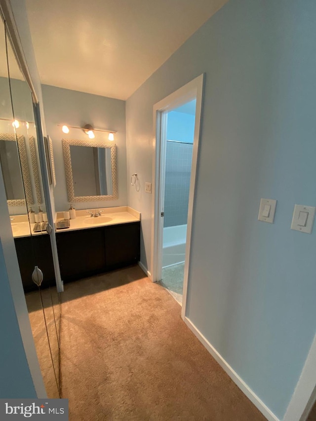 bathroom with vanity