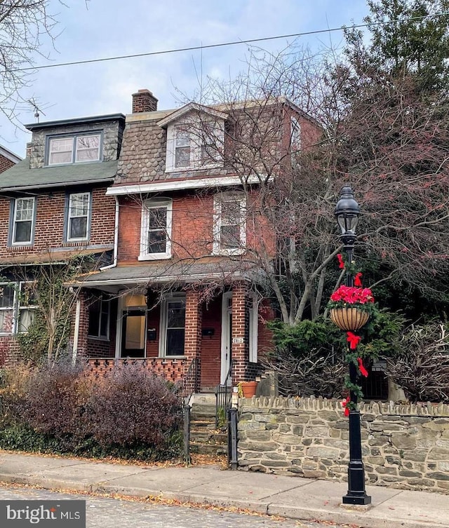 view of front property with a porch