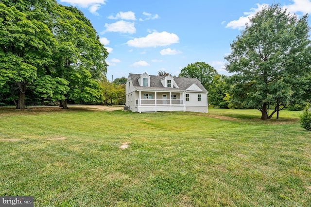 exterior space featuring a lawn