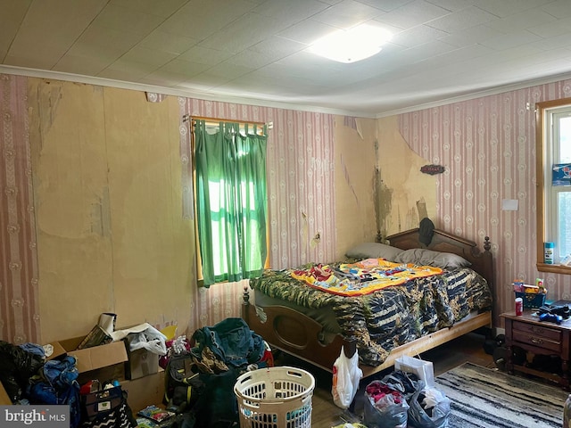 bedroom featuring hardwood / wood-style flooring