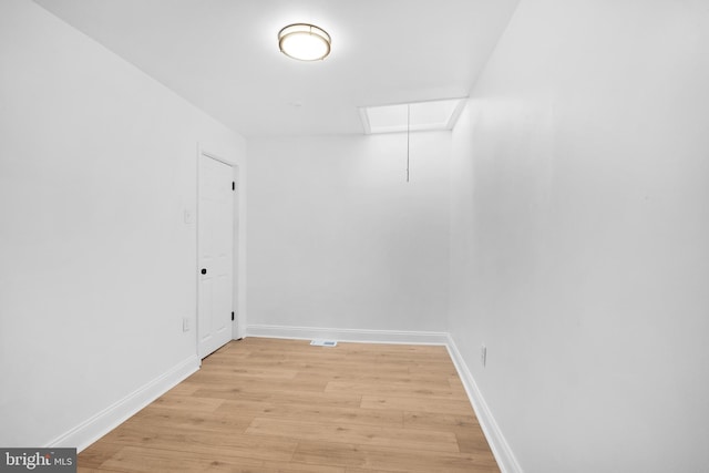 interior space with light wood-type flooring