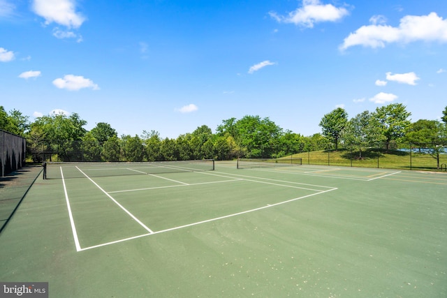 view of sport court