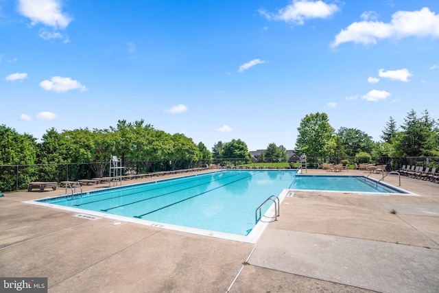 view of pool with a patio area