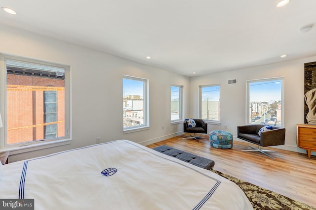 bedroom featuring hardwood / wood-style floors