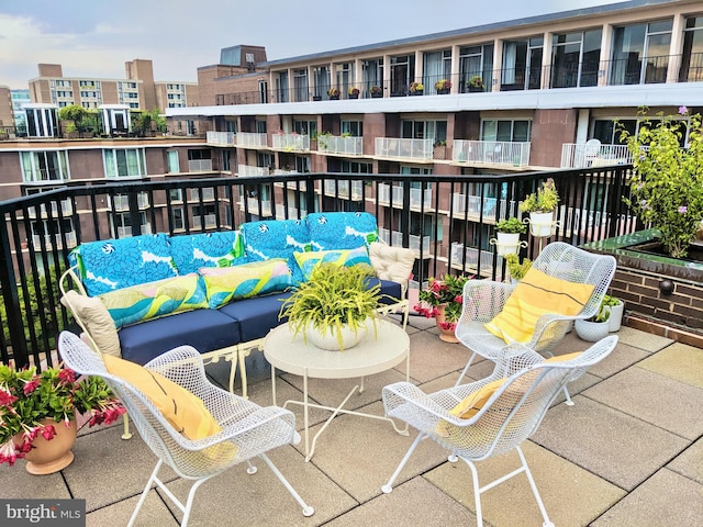 balcony with outdoor lounge area