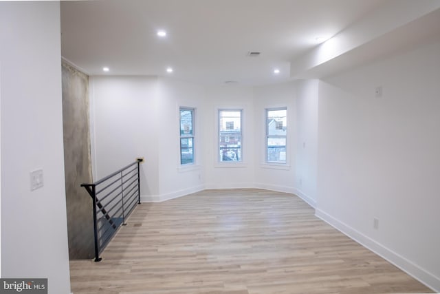 interior space featuring light hardwood / wood-style floors