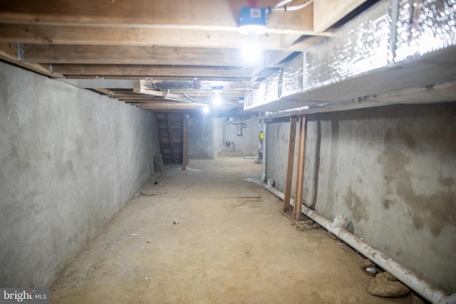 view of basement