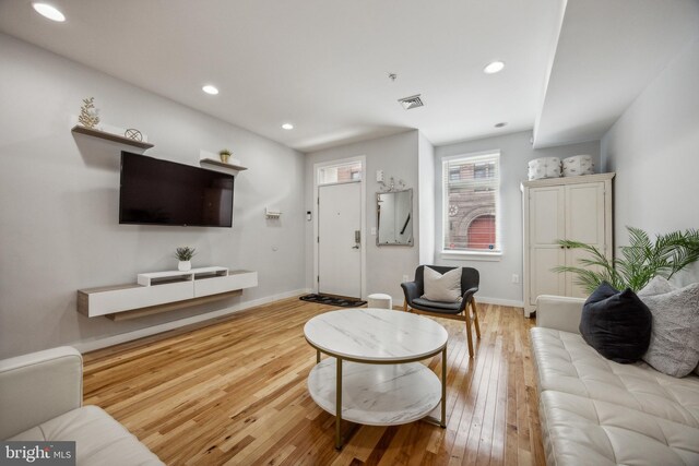 interior space featuring light hardwood / wood-style floors