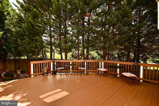 view of deck