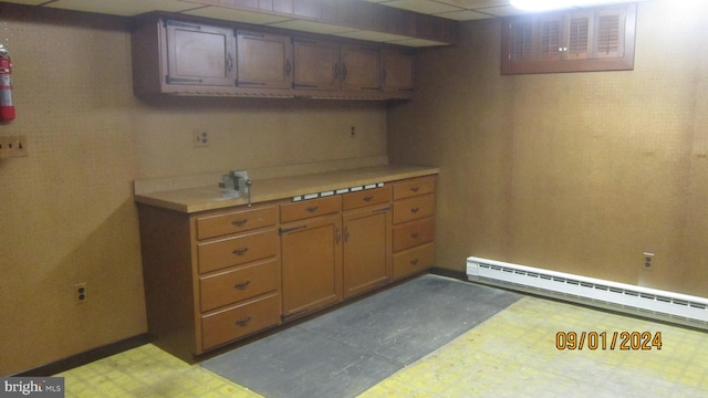 kitchen featuring a baseboard radiator