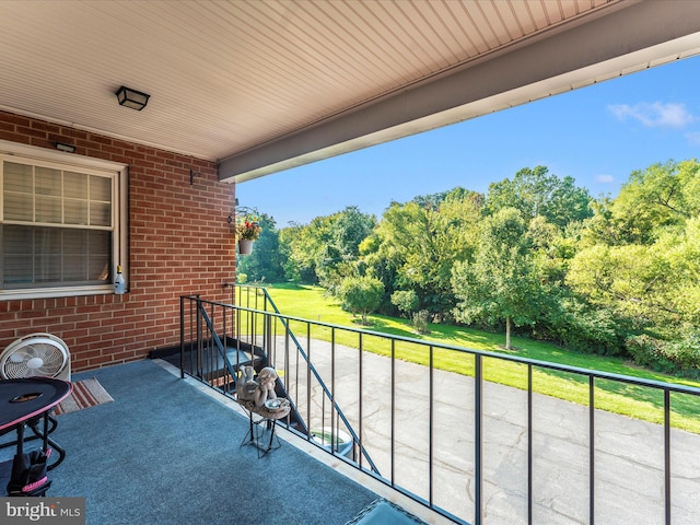 view of balcony