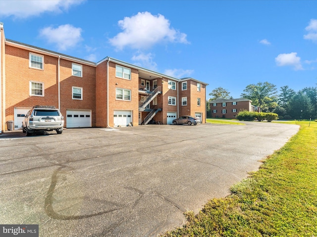 view of building exterior with a garage