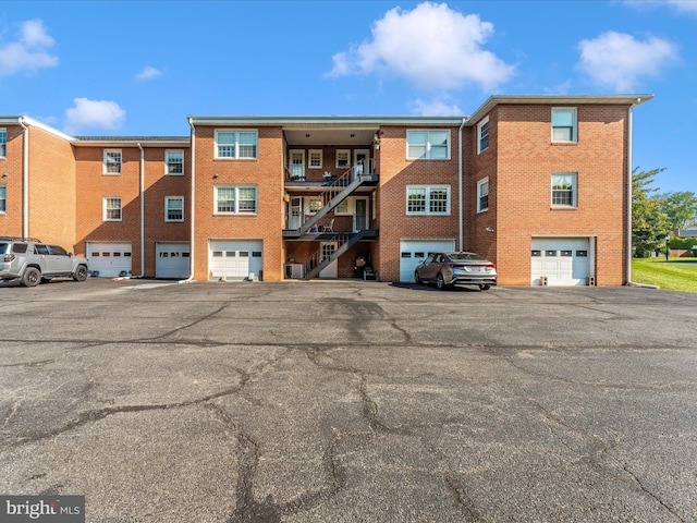 view of building exterior with a garage