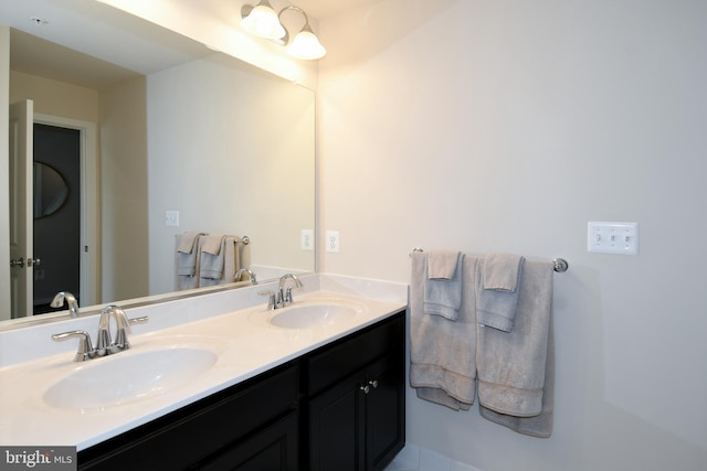 bathroom featuring vanity