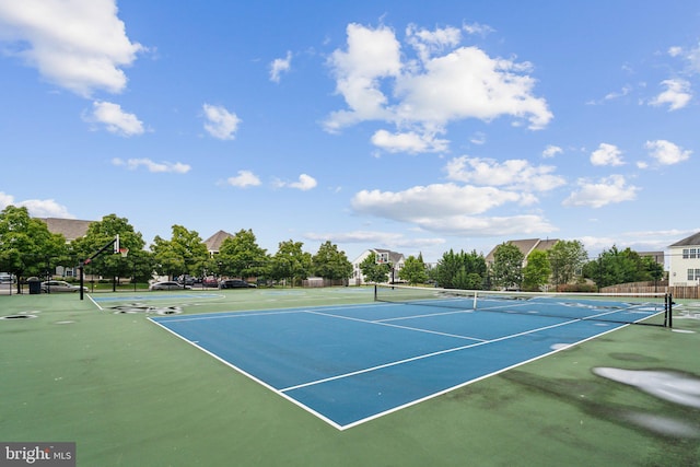 view of sport court