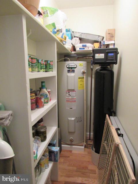 pantry with water heater