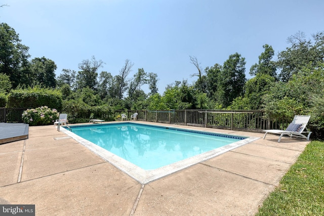 view of pool with a patio