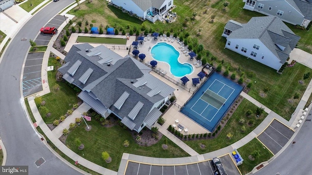 birds eye view of property