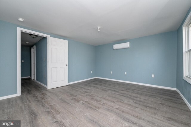 unfurnished bedroom with light wood-type flooring