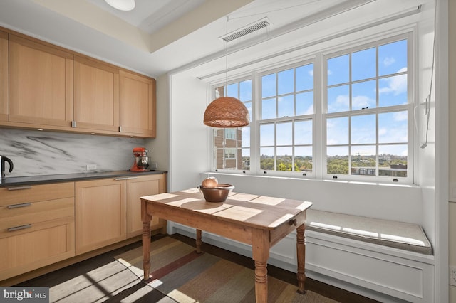 view of dining space