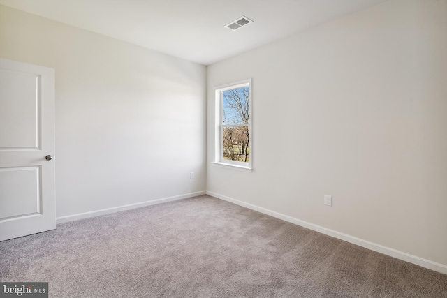 view of carpeted empty room