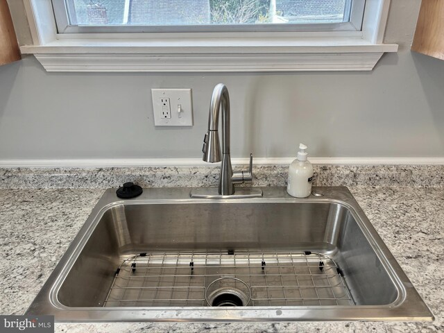 interior details with sink