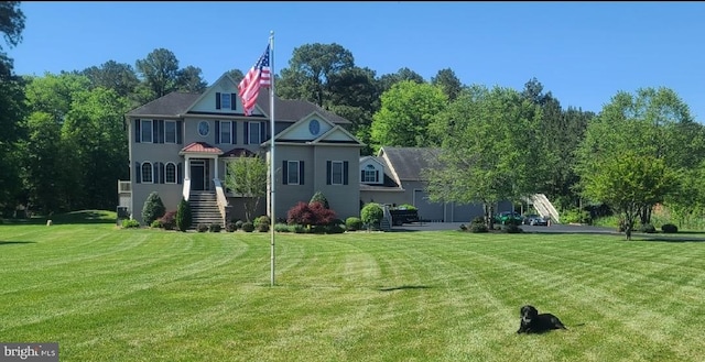 exterior space with a yard