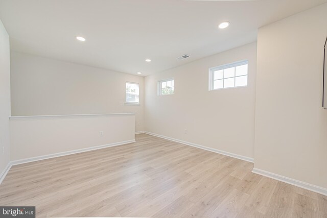 interior space with light wood-type flooring and plenty of natural light