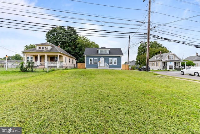 view of yard featuring a porch