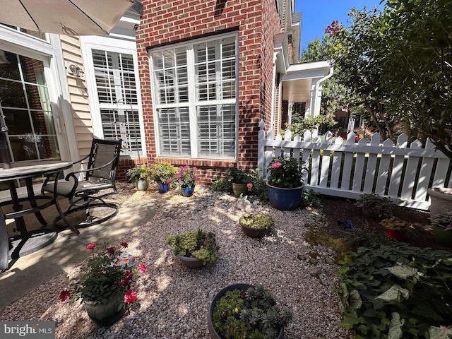 view of patio / terrace with fence