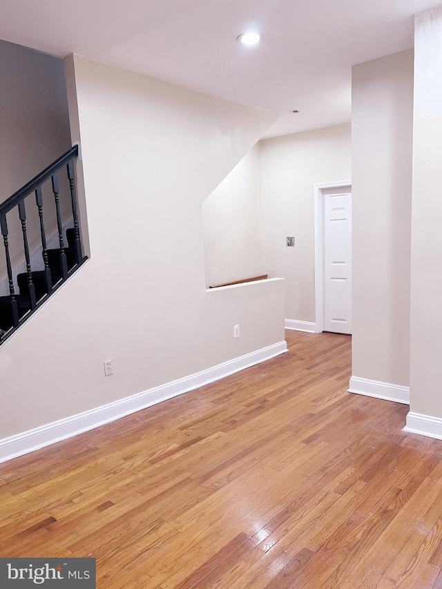 interior space featuring light hardwood / wood-style floors