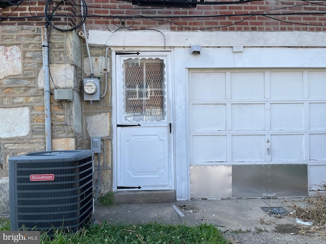 entrance to property with central air condition unit