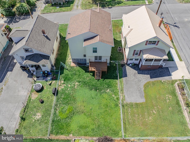 drone / aerial view featuring a residential view