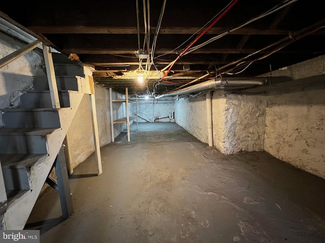 view of basement