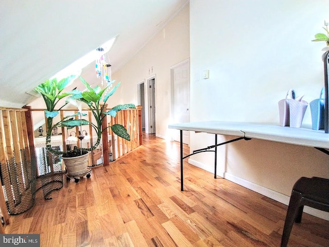 living area featuring light hardwood / wood-style flooring