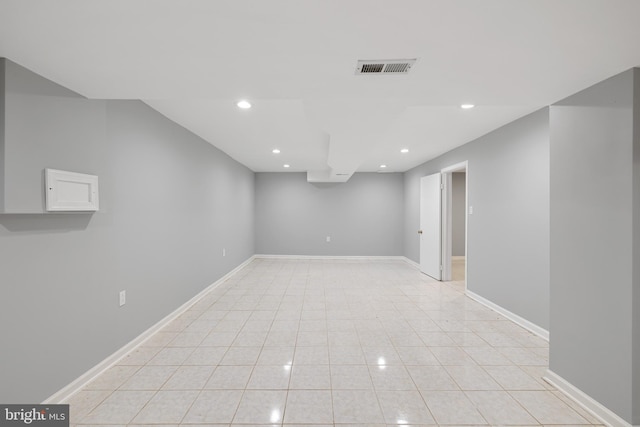 view of tiled spare room